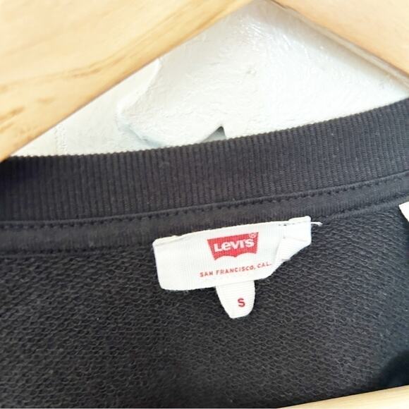 Levi's Black Rainbow Graphic Print Long Sleeve Cotton Blend Sweatshirt Size S - Picture 3 of 6